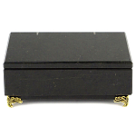 Шкатулка из натурального камня змеевик чёрного цвета Stone Casket варинант исполнения - 2 | Loft Concept в Ростове-на-Дону