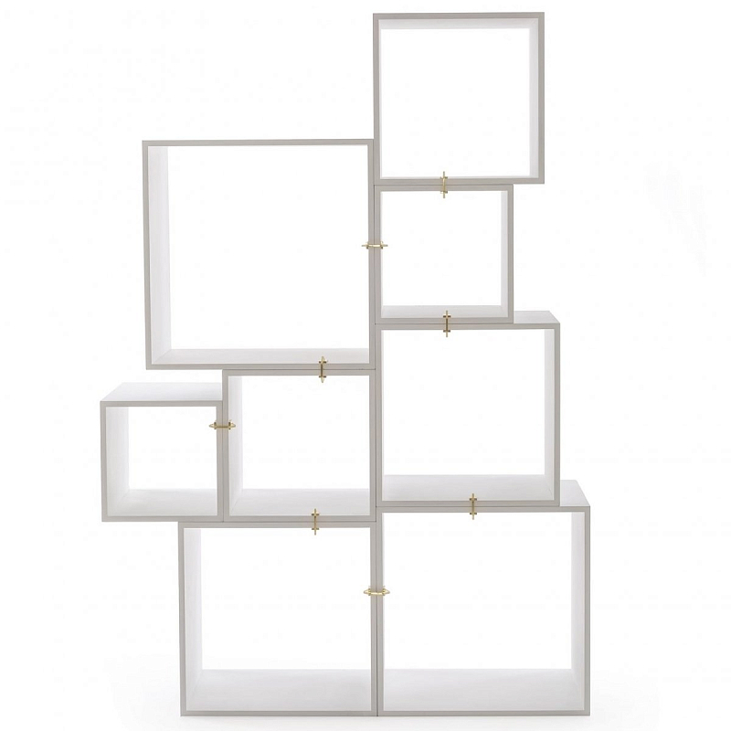 Стеллаж Seletti Assemblage White Белый Золотой в Ростове-на-Дону | Loft Concept 