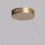 Люстра подвесная круглая золотого цвета с белыми изогнутыми световыми линиями Luke Lampco Tracer Lamp варинант исполнения - 11 | Loft Concept в Ростове-на-Дону