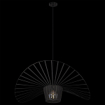 Подвесной светильник чёрного цвета с металлическим каркасом в форме веера Friture Vertigo Pendant варинант исполнения - 4 | Loft Concept в Ростове-на-Дону