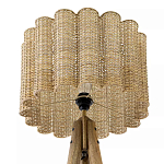 Торшер с плетеным абажуром на основании в виде треноги Lamp with Wicker Lampshade варинант исполнения - 3 | Loft Concept в Ростове-на-Дону