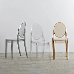 Прозрачный стул с серым оттенком LOUIS GHOST CHAIR варинант исполнения - 8 | Loft Concept в Ростове-на-Дону