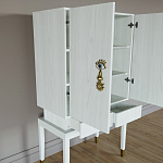 Кабинетный шкаф Elsa Dreams White с 2-мя ящиками варинант исполнения - 3 | Loft Concept в Ростове-на-Дону