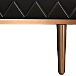 Комод черный округлой формы с рельефным фасадом Black Cut варинант исполнения - 7 | Loft Concept в Ростове-на-Дону