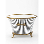 Кашпо Black white stripe варинант исполнения - 3 | Loft Concept в Ростове-на-Дону