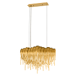 Люстра подвесная с металлическими цепочками и изогнутыми металлическими дугами 72 см Atlantis Chain варинант исполнения - 12 | Loft Concept в Ростове-на-Дону