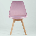 Стул с мягким велюровым сиденьем Arvika Pink варинант исполнения - 3 | Loft Concept в Ростове-на-Дону