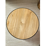 Приставной столик с факутрным черным основанием Ethiopia варинант исполнения - 5 | Loft Concept в Ростове-на-Дону