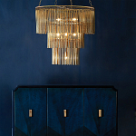 Люстра трёхъярусная золотого цвета Metal Tentacles варинант исполнения - 3 | Loft Concept в Ростове-на-Дону