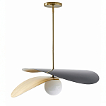 Люстра круглая с 2-мя металлическими абажурами Andromeda варинант исполнения - 1 | Loft Concept в Ростове-на-Дону