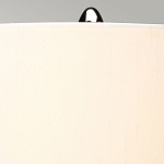 Настольная лампа с шарообразным прозрачным основанием из цветного переработанного стекла и белым цилиндрическим абажуром Elstead Lighting варинант исполнения - 9 | Loft Concept в Ростове-на-Дону