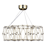 Люстра с тонкой металлической конструкцией цвета золото Quasar варинант исполнения - 4 | Loft Concept в Ростове-на-Дону