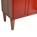 ТВ-тумба красная из массива бука с 2-мя дверками и ящиком Wenge Light варинант исполнения - 6 | Loft Concept в Ростове-на-Дону