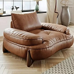 Кресло кожаное с деревянным каркасом Medieval Furniture варинант исполнения - 4 | Loft Concept в Ростове-на-Дону