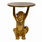 Столик с подстольем в виде обезьянки Bombay Gold варинант исполнения - 2 | Loft Concept в Ростове-на-Дону