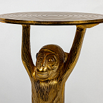 Столик с подстольем в виде обезьянки Bombay Gold варинант исполнения - 4 | Loft Concept в Ростове-на-Дону