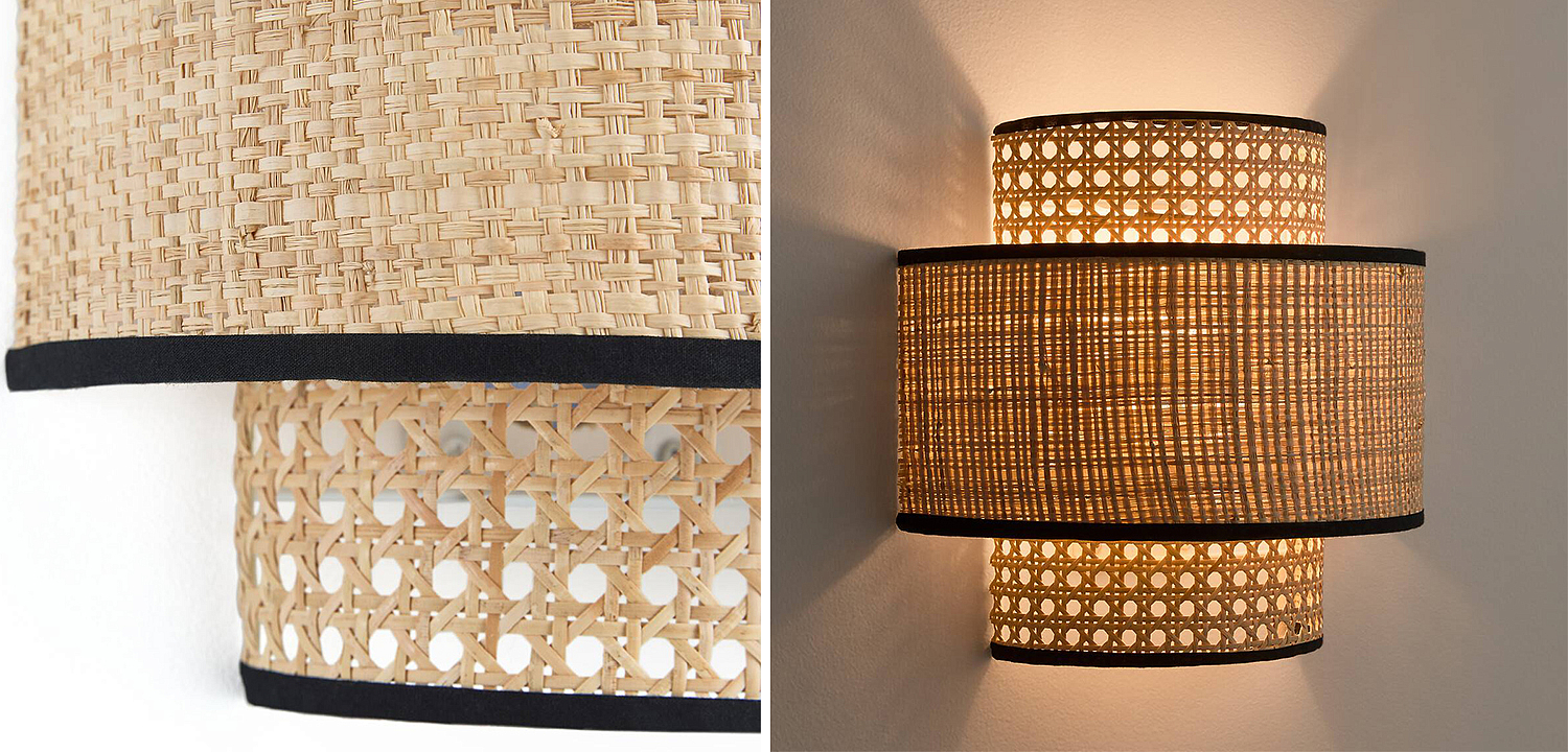 Бра Ottar Wicker Double lampshade - Loft-Concept в Ростове-на-Дону
