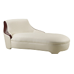 Премиальная кушетка с вставками из кожи Holland варинант исполнения - 1 | Loft Concept в Ростове-на-Дону