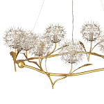 Люстра круглая с декором в виде цветков одуванчика Hanging Dandelion варинант исполнения - 2 | Loft Concept в Ростове-на-Дону