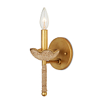 Бра из кованого железа с отделкой плетеной веревкой и сусальным золотом Parisian Style варинант исполнения - 3 | Loft Concept в Ростове-на-Дону