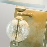 Бра со стеклянным шарообразным декором с пузырьками и бежевым абажуром Feiss варинант исполнения - 3 | Loft Concept в Ростове-на-Дону