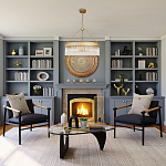 Люстра подвесная круглая со стеклянными трубками Nembus варинант исполнения - 5 | Loft Concept в Ростове-на-Дону