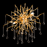 Бра с лучеобразным основанием и подвесками из прозрачного стекла в виде длинных капель Droplet Chandelier варинант исполнения - 2 | Loft Concept в Ростове-на-Дону