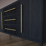 Буфет Primo с тремя ящиками и двумя фасадами Черный дуб варинант исполнения - 7 | Loft Concept в Ростове-на-Дону