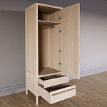 Узкий Шкаф Primo с 2 выдвижными ящиками Светлый дуб варинант исполнения - 7 | Loft Concept в Ростове-на-Дону