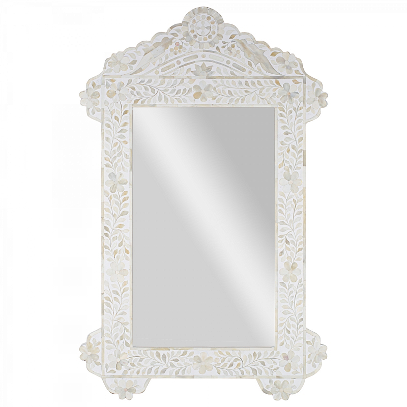    White Bone Inlay Bird Mirror ivory (   )  -- | Loft Concept 