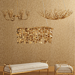 Люстра в форме золотой чаши из кораллов Coral Decor варинант исполнения - 3 | Loft Concept в Ростове-на-Дону