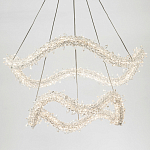 Двухъярусная кольцевая люстра с хрустальным декором Gilbertine Crystal Wavy Ring Chandelier варинант исполнения - 3 | Loft Concept в Ростове-на-Дону