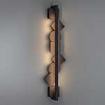 Бра вертикальное с черными кругами и квадратами Gravyura варинант исполнения - 6 | Loft Concept в Ростове-на-Дону