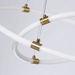 Люстра подвесная с двумя пересекающимися белыми светодиоидными кольцами Luke Lampco Tracer Lamp варинант исполнения - 4 | Loft Concept в Ростове-на-Дону