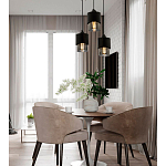 Каскадный светильник с 3-мя плафонами из дымчатого стекла Volta Flos Cascade Hanging Lamp варинант исполнения - 3 | Loft Concept в Ростове-на-Дону