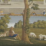 Обои ручная роспись Monuments of Paris Roberts on scenic paper варинант исполнения - 1 | Loft Concept в Ростове-на-Дону