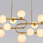 Люстра подвесная с белыми лампами в форме шара Flute варинант исполнения - 2 | Loft Concept в Ростове-на-Дону