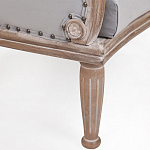 Кресло низкое с мягкой обивкой из велюра на 4-х деревянных ножках Emile Armchair grey варинант исполнения - 4 | Loft Concept в Ростове-на-Дону