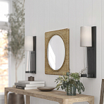 Бра на прозрачном штативе с тканевым абажуром в форме цилиндра Conciseness варинант исполнения - 5 | Loft Concept в Ростове-на-Дону