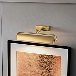 Светильник для картин цвета состаренная латунь с широким плафоном на прямоугольном основании Elstead Lighting варинант исполнения - 12 | Loft Concept в Ростове-на-Дону