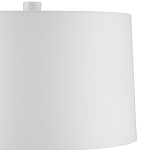 Настольная лампа с корпусом в форме вазы и белым абажуром Lots of Strokes варинант исполнения - 2 | Loft Concept в Ростове-на-Дону