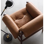 Кресло с деревянным каркасом и обивкой из натуральной кожи Medieval Furniture варинант исполнения - 5 | Loft Concept в Ростове-на-Дону