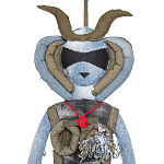 Кукла из джинсовой одежды и армейских палаток Rusalka Jeans&Tents варинант исполнения - 2 | Loft Concept в Ростове-на-Дону