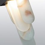 Подвесной светильник с белыми вертикальными элементами Alabaster Totem варинант исполнения - 5 | Loft Concept в Ростове-на-Дону