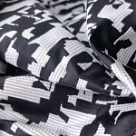 Мебельная ткань Жаккард черно-белый принт 145 см T2-126 варинант исполнения - 2 | Loft Concept в Ростове-на-Дону