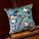 Подушка декоративная с изображением птицы в саду Chinoiserie Birds in the Garden Cushion варинант исполнения - 2 | Loft Concept в Ростове-на-Дону