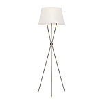 Торшер на трех тонких перекрещенных ножках с белым конусным абажуром из льна Feiss варинант исполнения - 5 | Loft Concept в Ростове-на-Дону