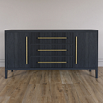 Буфет Primo с тремя ящиками и двумя фасадами Черный дуб варинант исполнения - 1 | Loft Concept в Ростове-на-Дону