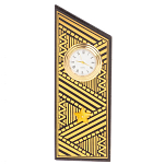 Часы подарочные настольные в виде погона Генерала из натурального камня Змеевик Gold Military Clock варинант исполнения - 7 | Loft Concept в Ростове-на-Дону