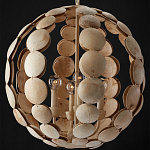 Люстра в форме шара с декором из круглых декоративных элементов Texture Discs варинант исполнения - 3 | Loft Concept в Ростове-на-Дону